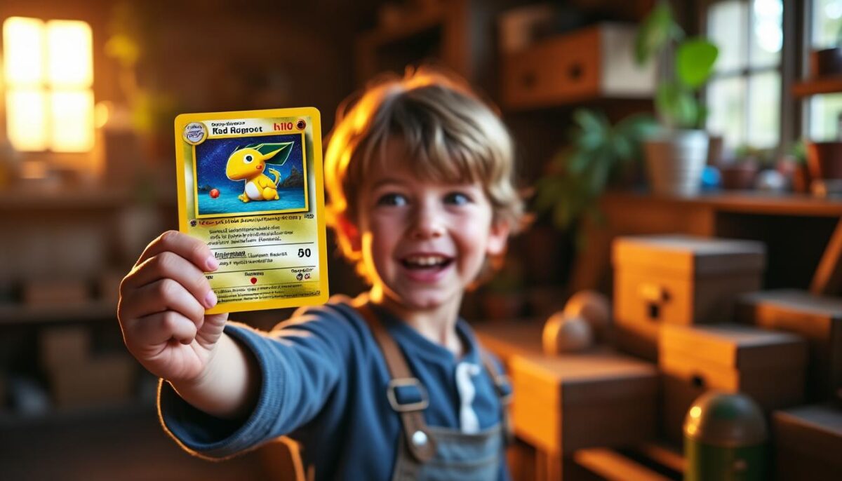 een kind ontdekt een ultrazeldzame pokémon-kaart op zolder, wat leidt tot een spectaculaire biedoorlog online. lees het spannende verhaal achter deze unieke vondst!