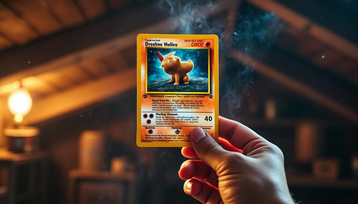 ontdek het verhaal van een oude pokémon-verzameling gevonden op zolder, met één zeldzame kaart die meer dan €50.000 waard is!