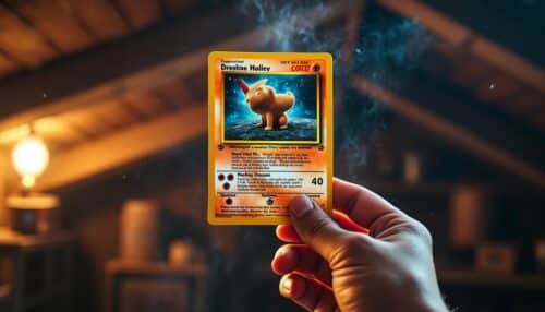 ontdek het verhaal van een oude pokémon-verzameling gevonden op zolder, met één zeldzame kaart die meer dan €50.000 waard is!