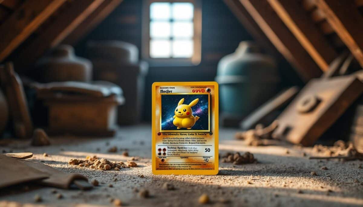 ontdek hoe stoffige zolders verborgen schatten herbergen: deze zeldzame pokémon-kaarten zijn tegenwoordig een kleine fortuin waard. leer welke kaarten je verzameling verrijken!